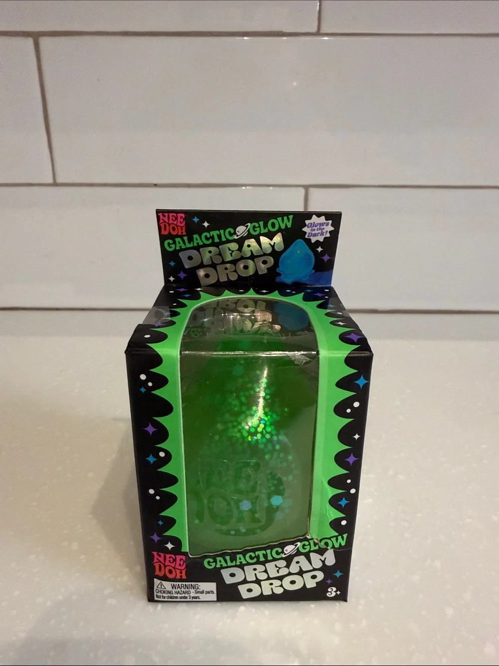 NEEDOH Galactic Glow Dream Drop Sensory Toy - Green